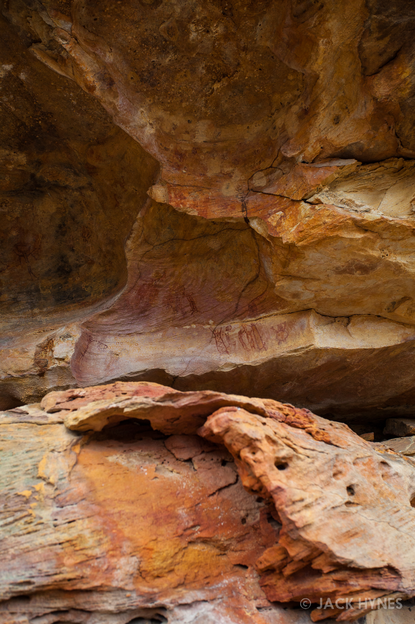Cave paintings in Serra da Capivara